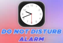 DND ALARM iPhone