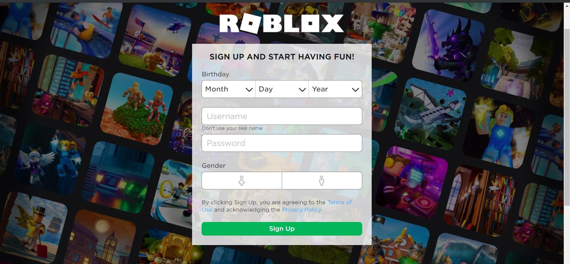roblox login