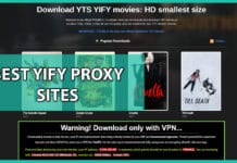yify proxy list sites